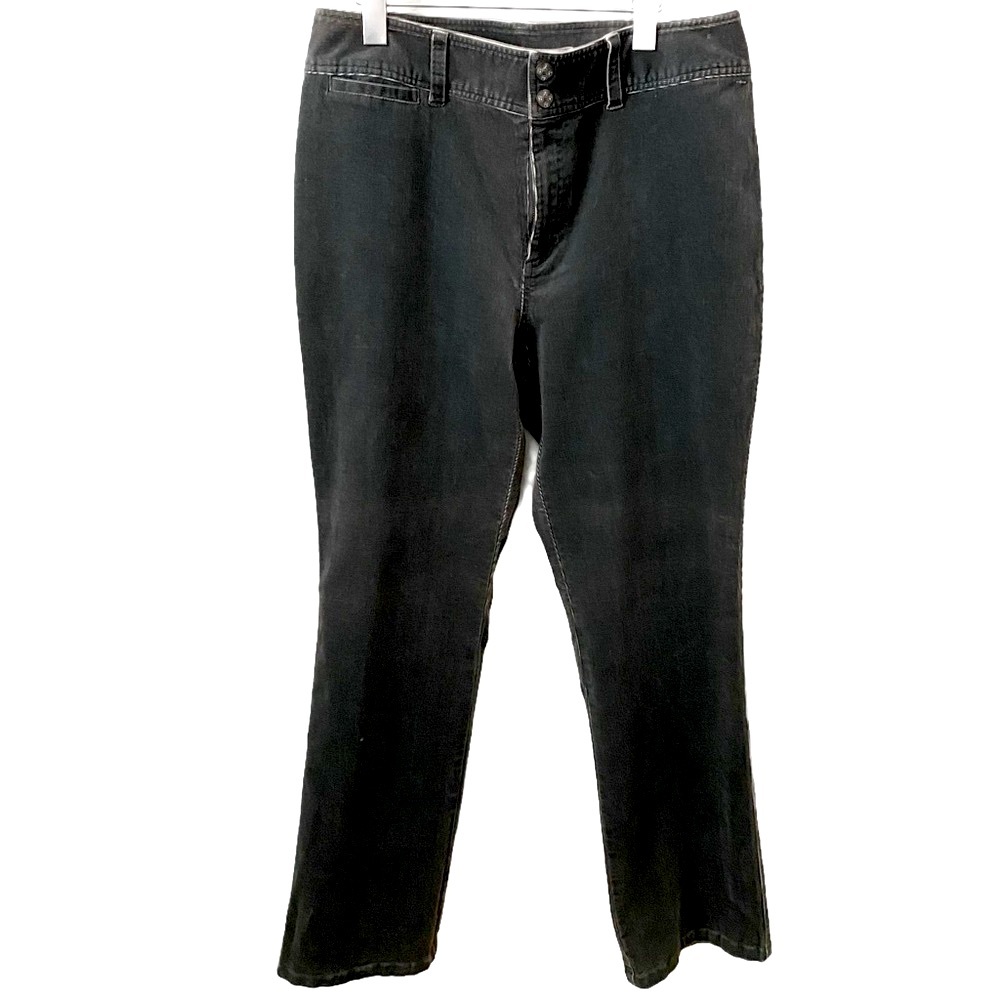 Sigrid Olson, Flat Front 1 pocket Fine Wale Corduroy Jeans in Grey